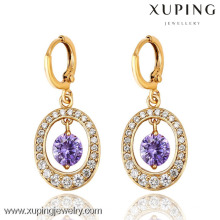 27503-Xuping design de moda mulheres penduradas brincos de ouro